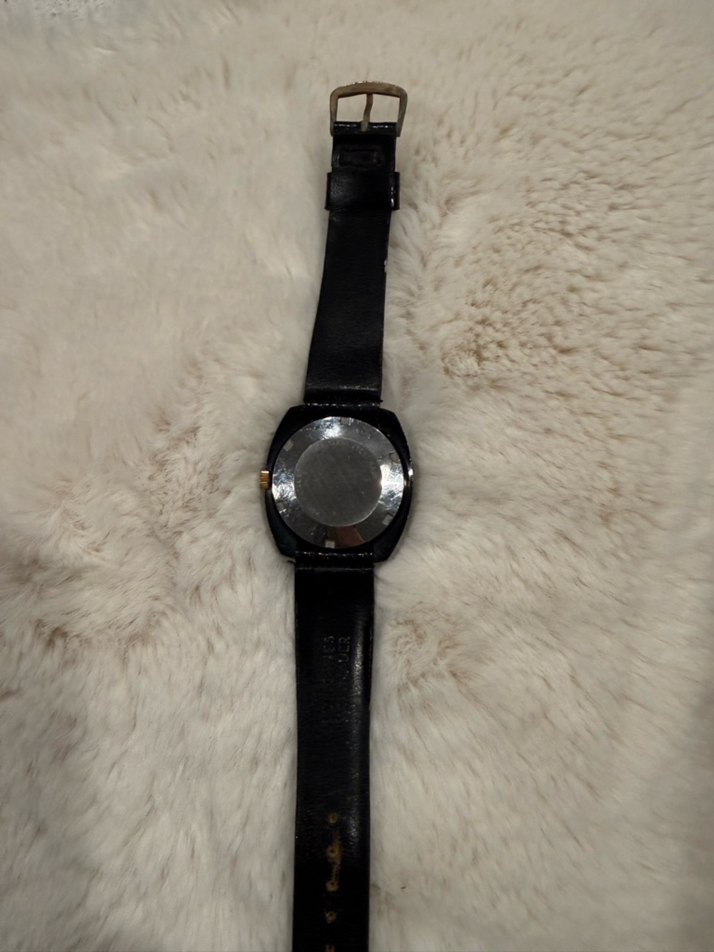 Automatic Watch Black Textured Leather Strap - Picture 5 of 6